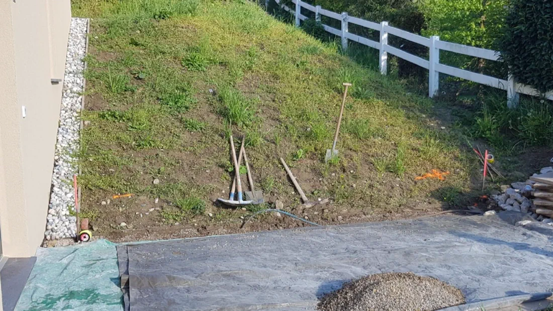 Mur avant travaux