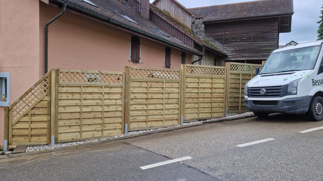 Palissade en bois